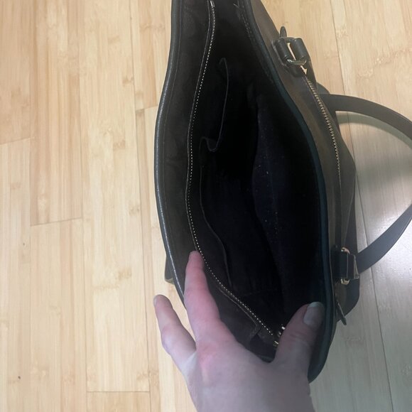 Coach brown signature tote/shoulder bag - Picture 4 of 5